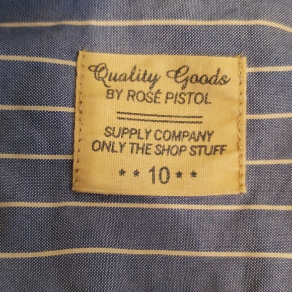 Quality goods by rose pistol size 10 button down - Picture 2 of 3